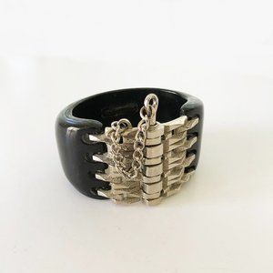 Brutallist Bakelite  Bangle